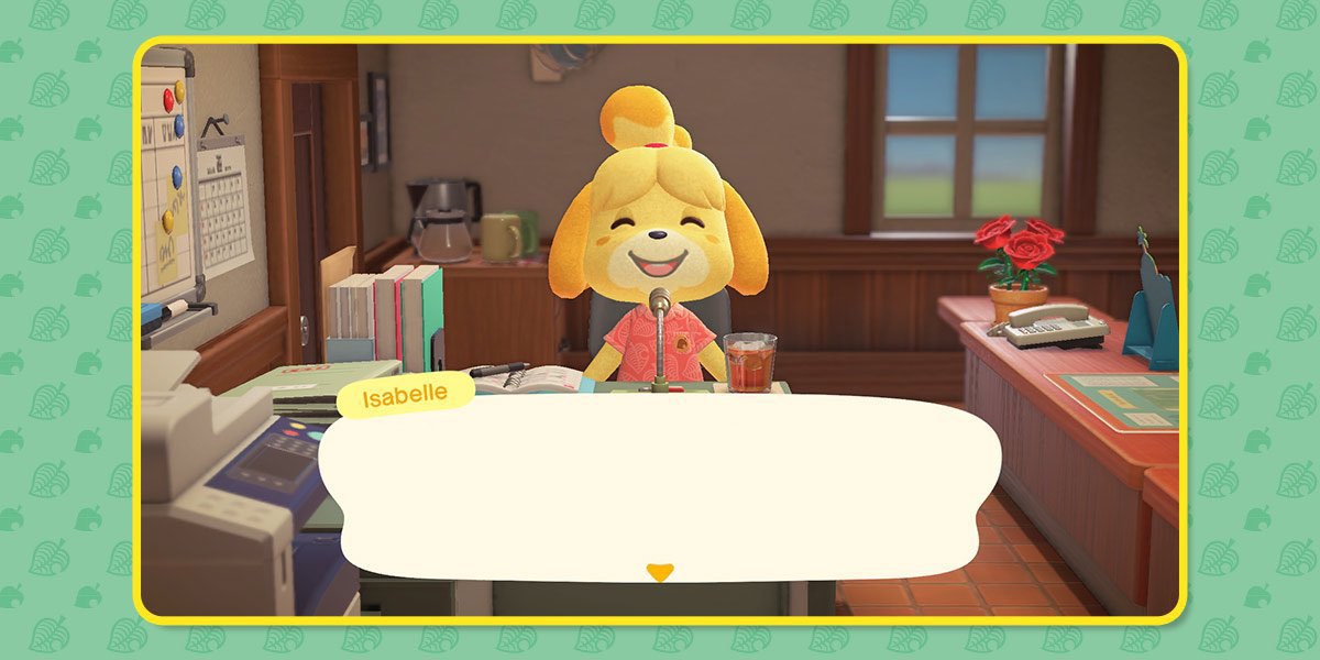 Isabelle's Announcement meme template