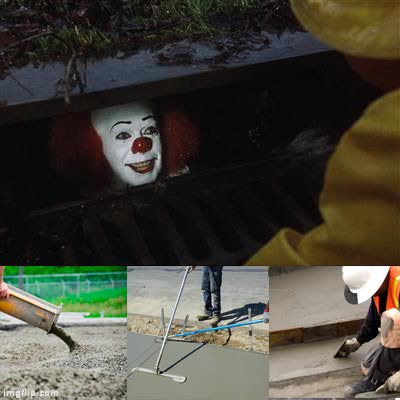 Template meme It clown cemento asfalto