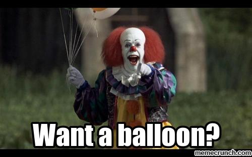 Template meme IT Pennywise Birthday