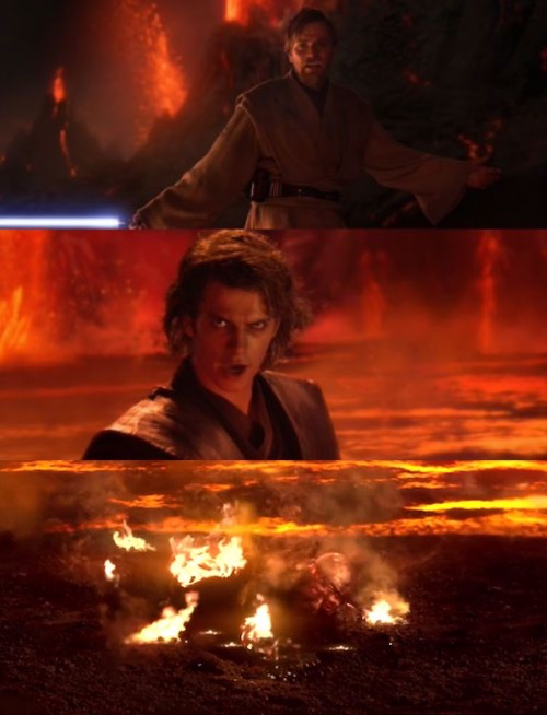 Plantilla de meme It's over anakin extended