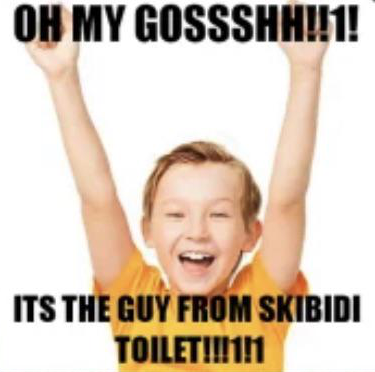 Template meme IT’S THE GUY FROM SKIBIDI TOILET!!!