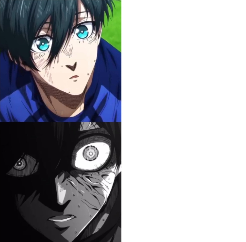 Plantilla de meme Itoshi Rin