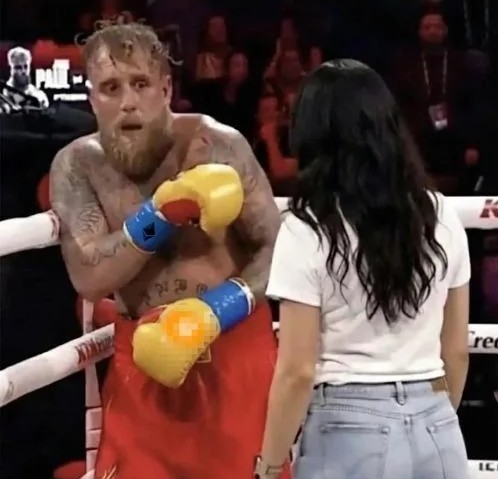 Template meme Jake Paul girlfriend