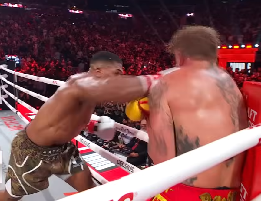 Plantilla de meme Jake Paul knockout