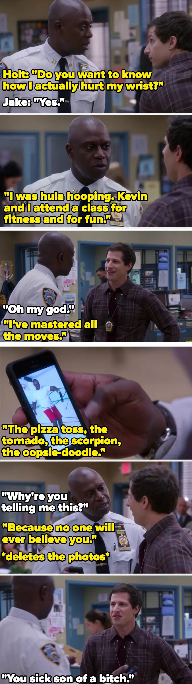 Plantilla de meme Jake peralta and captain holt