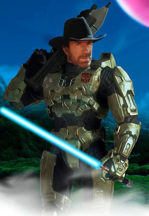 Template meme Jedi Master Chief Chuck Norris Prime