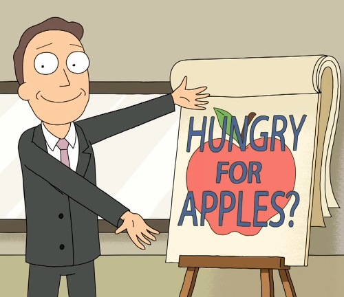 Template meme Jerry Smith: Hungry for Apples? (Rick and Morty)
