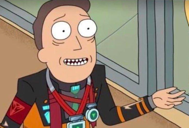 Template meme Jerry Smith Shrugging