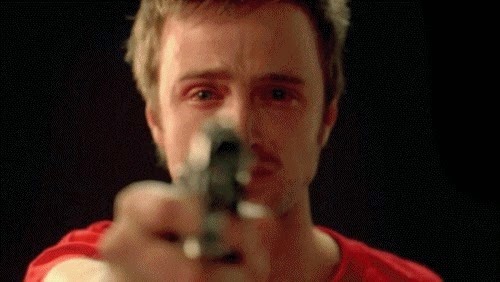 Plantilla de meme jesse pinkman pointing gun