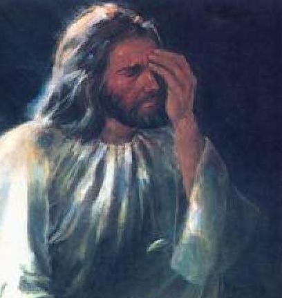 Plantilla de meme jesus facepalm