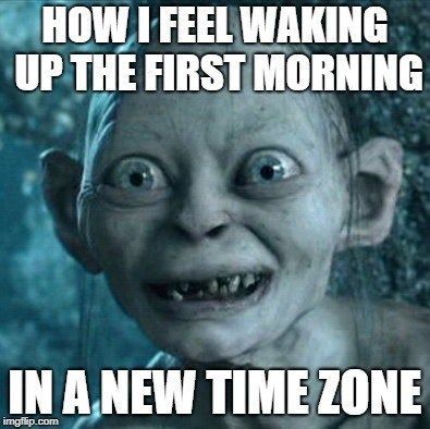 Plantilla de meme Jet lag man