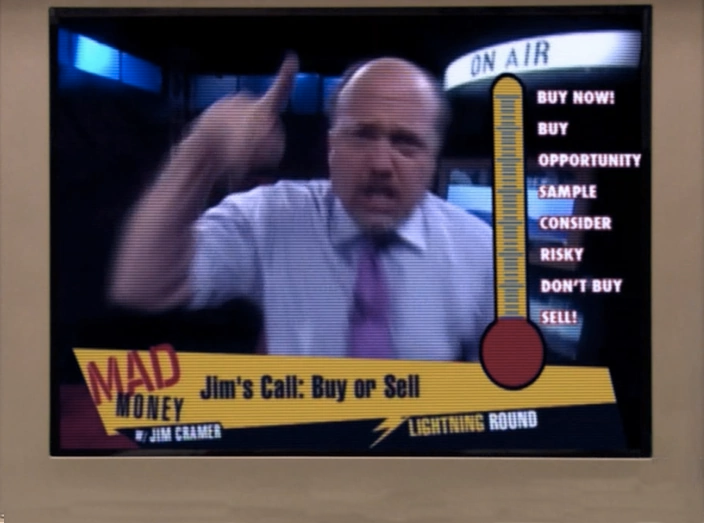 Template meme Jim Cramer MAD MONEY Jimmy Chill