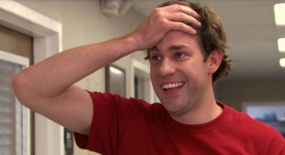 Template meme Jim halpert crying