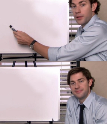 Template meme Jim Halpert White board template