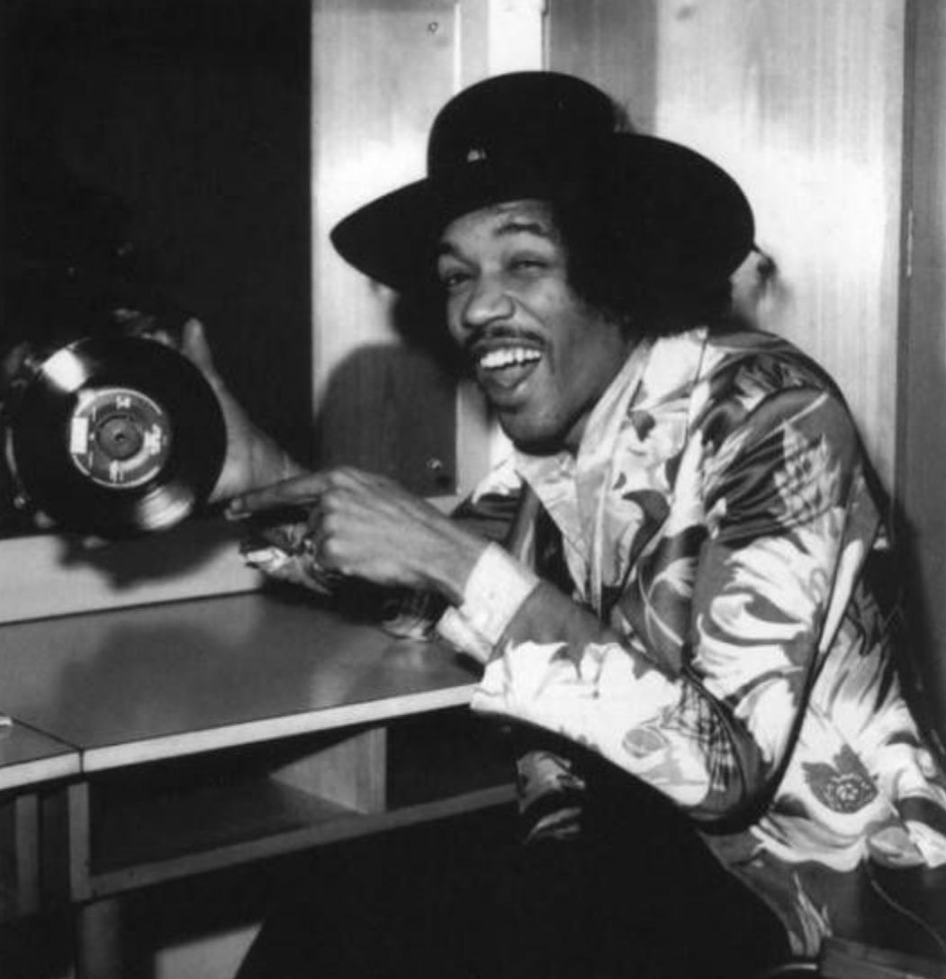 Plantilla de meme Jimi hendrix laughing