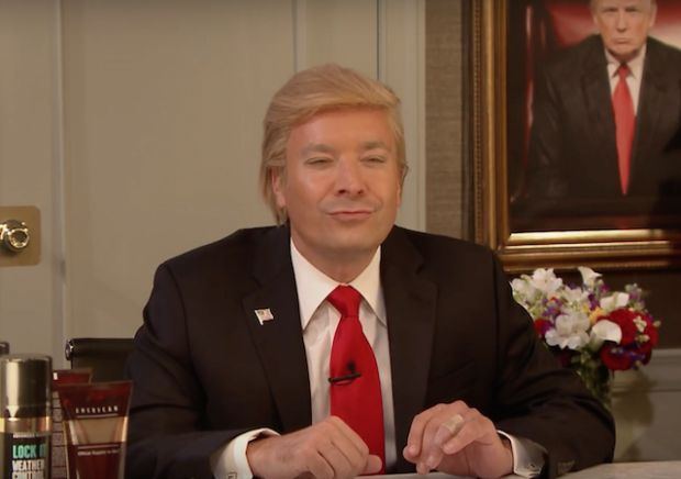 Template meme Jimmy Fallon Trump Impersonation