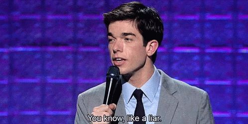 Plantilla de meme John Mulaney You know, like a liar