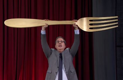 Plantilla de meme John Oliver- Fork Lord