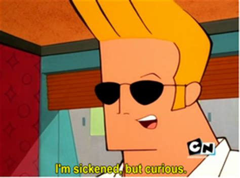 Plantilla de meme Johnny Bravo I'm sickened, but curious