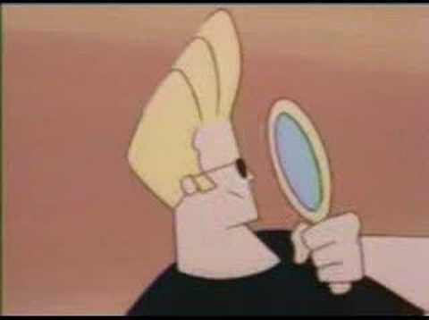 Plantilla de meme Johnny Bravo Mirror