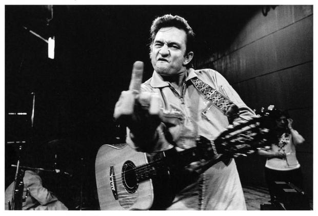 Template meme Johnny cash finger