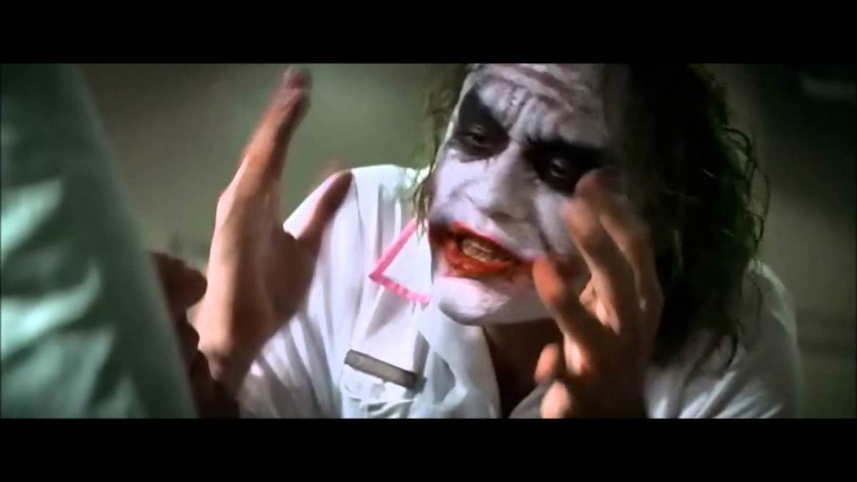 Joker nobody bats an eye meme template