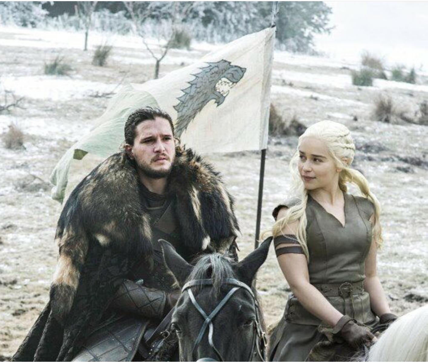 Template meme Jon Snow Daenerys Targaryen