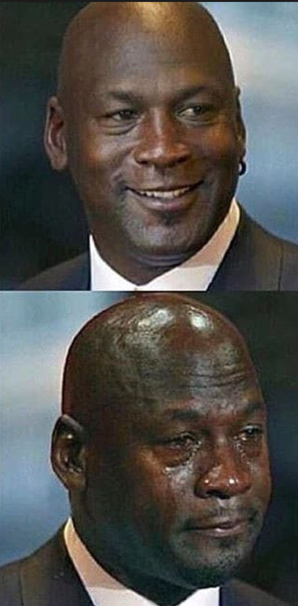 Plantilla de meme jordan before after