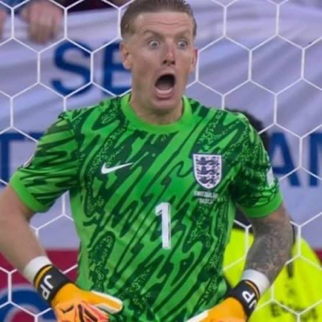 Jordan Pickford Shocked Face meme template