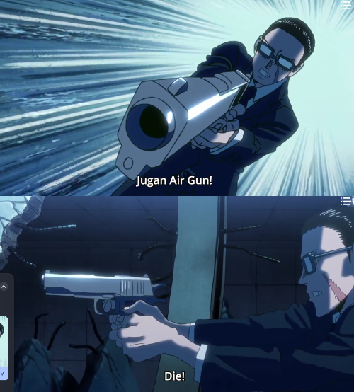 Template meme jugan air gun, DIE