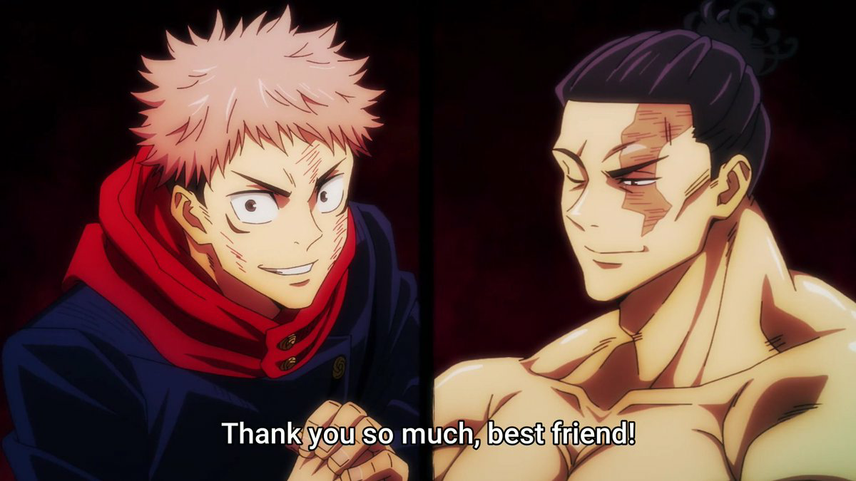 Template meme Jujutsu Kaisen Yuji Itadori Thank you so much, best friend!