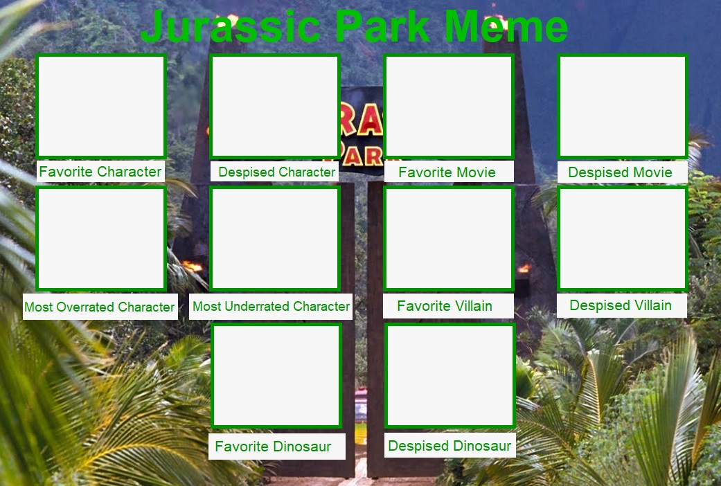 Template meme Jurassic Park Meme