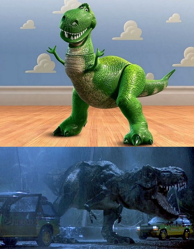Template meme Jurassic Park Toy Story T-Rex