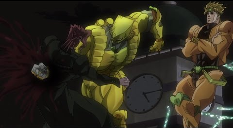 Plantilla de meme Kakyoin Getting Donutted
