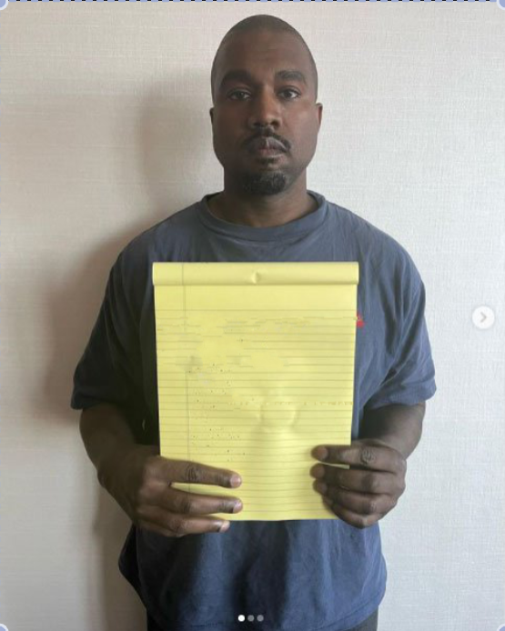 Template meme Kanye West Instagram Post
