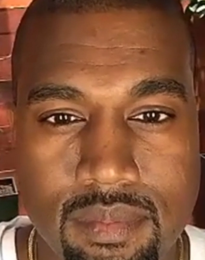 Template meme Kanye West Stare