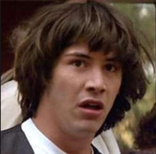 Plantilla de meme Keanu Reeves