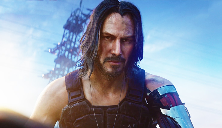 Template meme Keanu Reeves Cyberpunk