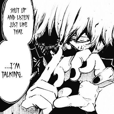 Template meme Ken kaneki shut up