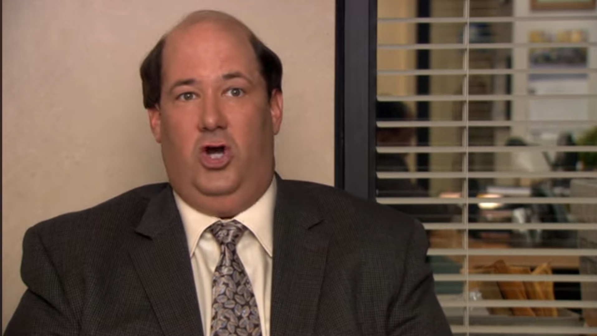 Plantilla de meme Kevin Malone Office Small Talk