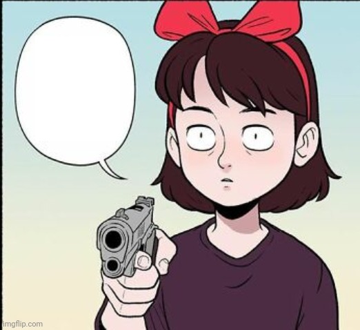Plantilla de meme Kiki gun template