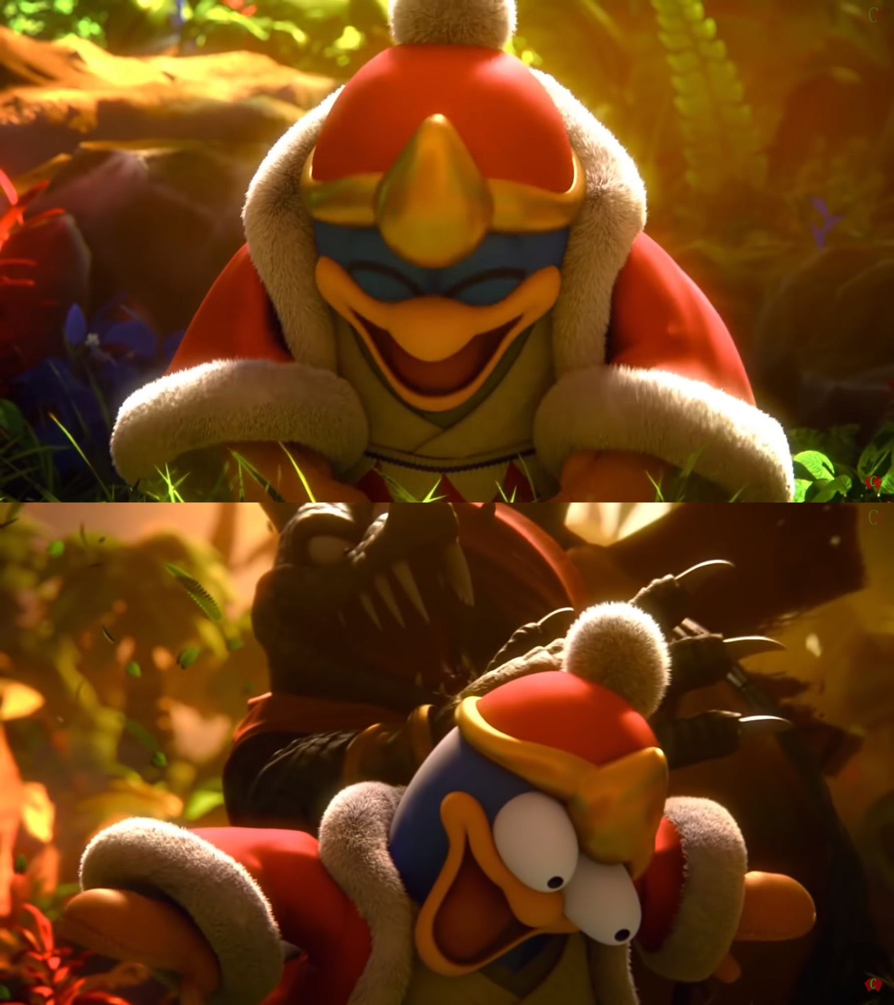 Plantilla de meme King Dedede slapped meme
