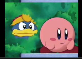 Template meme king dedede stalks kirby