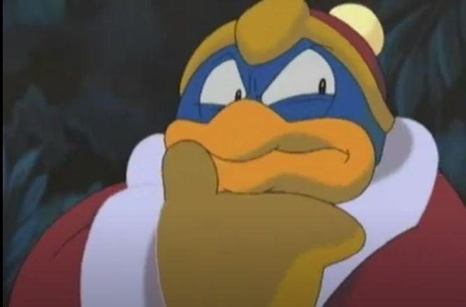 Template meme King Dedede Thinking