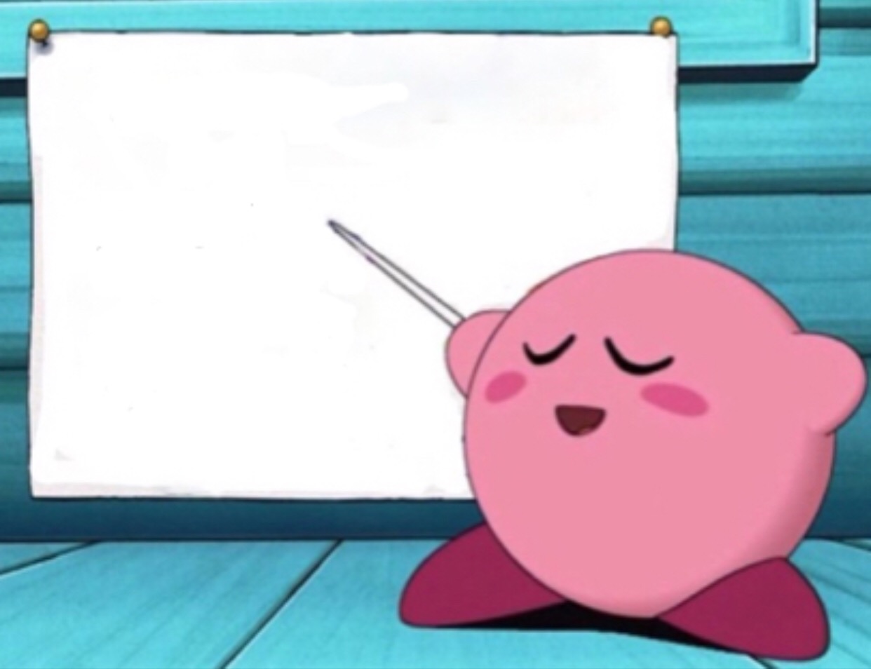 Plantilla de meme Kirby's lesson