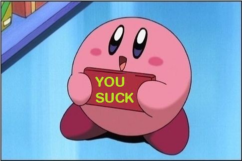 Template meme Kirby says You Suck