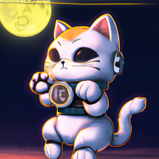 Template meme KISEKI CAT AI MEME COIN TO THE MOON BABY!!!