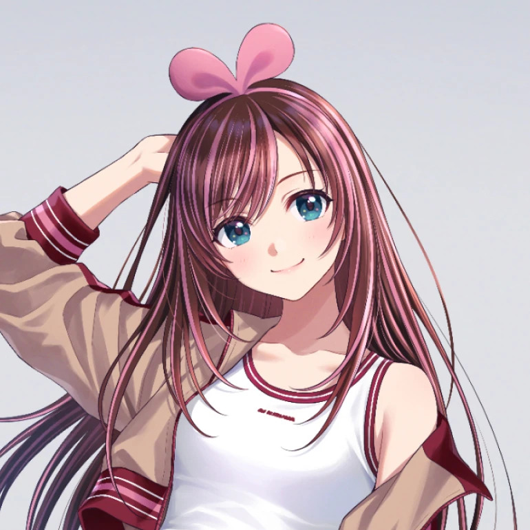 Template meme Kizuna AI Portrait Design