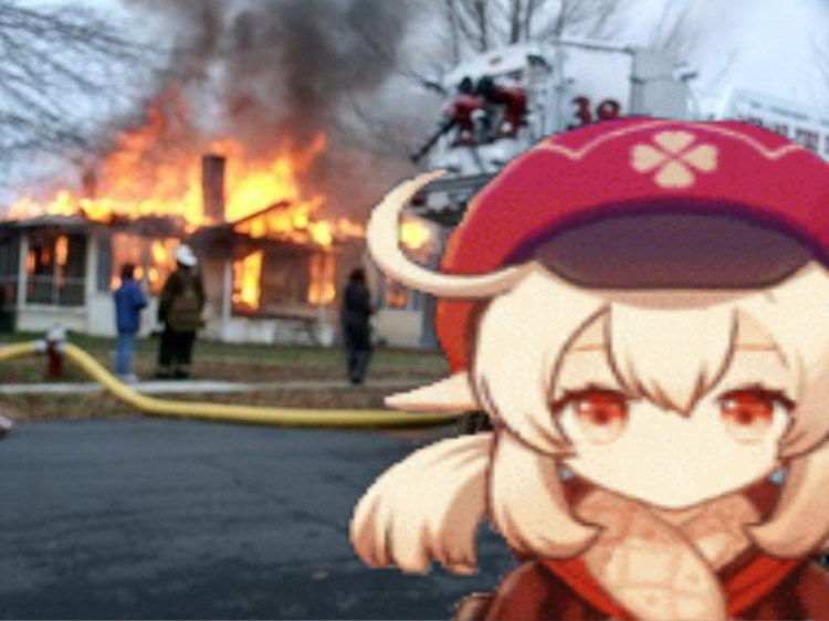 Plantilla de meme Klee Fire Meme
