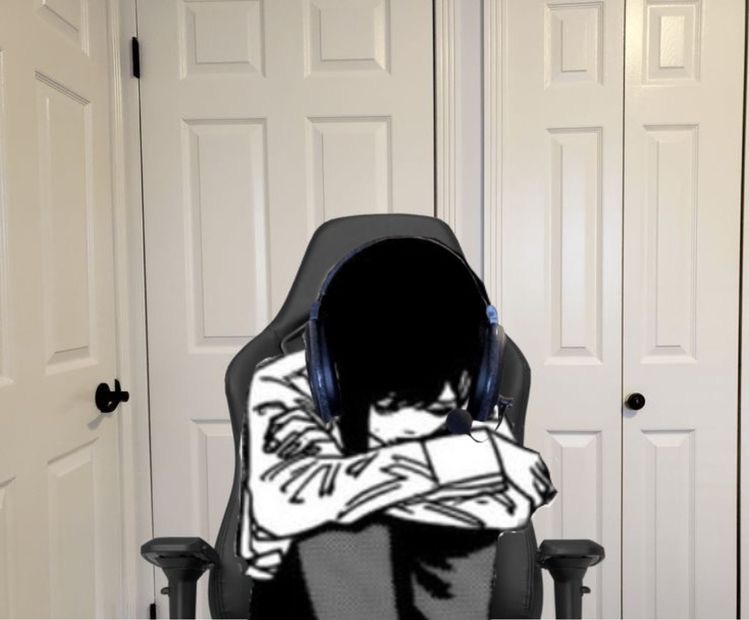 Template meme Kobeni gaming sad